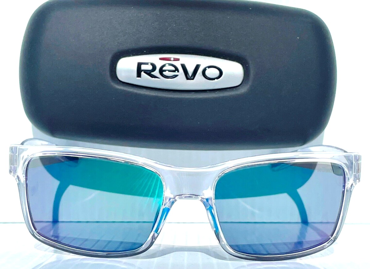 NEW Revo CRAWLER Crystal Clear POLARIZED Evergreen Lens Sunglass