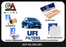 Kit 4 filtri tagliando Grande Punto 1.3 multijet mtj 75cv 55kw Originali UFI