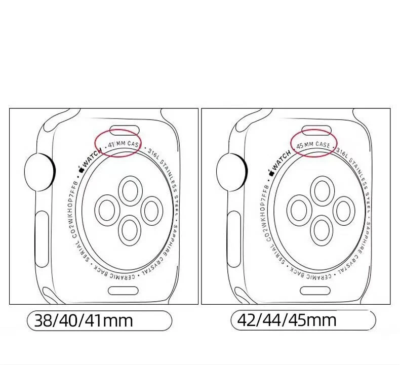 For Apple Watch iWatch Sports Band Strap Series 8 7 6 5 4 3 2 38/40/41/42/44/45 - image 3 of 4