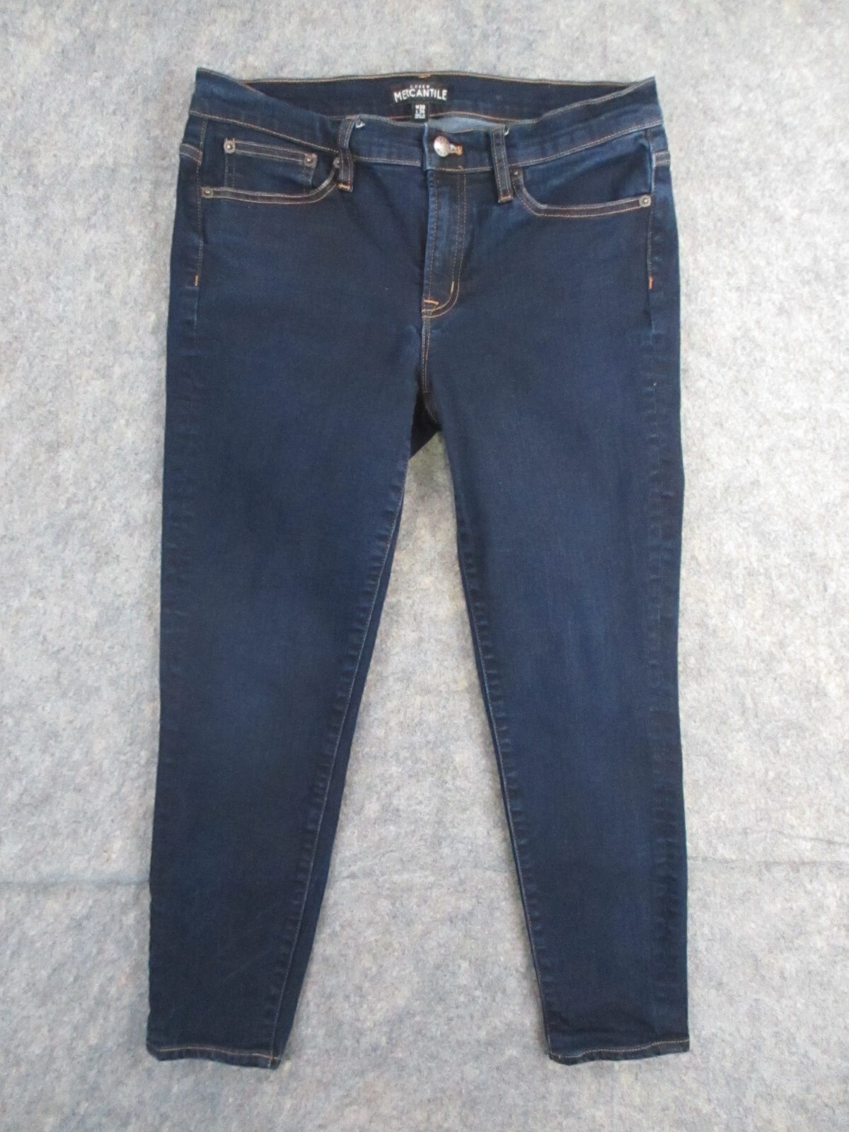 J Crew Mercantile Jeans Mens 30×26 Blue Denim Dark Wash Low Rise ACTUAL
