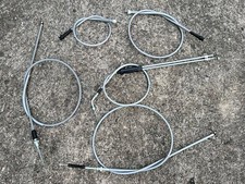 Honda CB250K CB350K Throttle Brake Speedometer Clutch Tachometer Cable Grey set