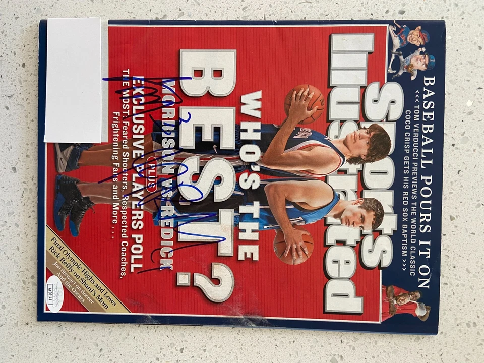 JJ J.J. REDICK ADAM MORRISON DUAL SIGNED SPORTS ILLUSTRATED SI MAGAZINE DUKE JSA - Image 3 of 3