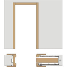 CASSONETTO PER PORTE A SCOMPARSA DIERRE SPACE 1 UNICO SINGOLO INTONACABILE COD.B