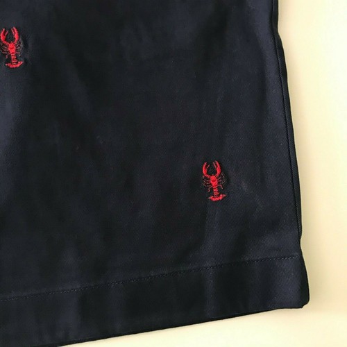 Nuevos con etiquetas Pantalones Cortos Chambray Bordados Brooks Brothers para Hombre Algodón Chino W34 Azul Marino - Imagen 4 de 14