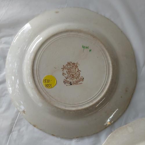 Antique 1830-54 Ridgways England Apple Blossom Bread & Butter Plates Set Of 4 - Picture 10 of 17