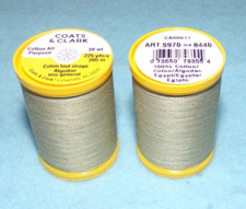 Coats and Clark Cotton All Purpose Thread, 225 yards, Khaki 8440 