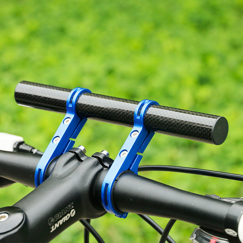 Light Carbon Bike Bicycle Handle Bar Extender Mount Lamp Bracket Holder