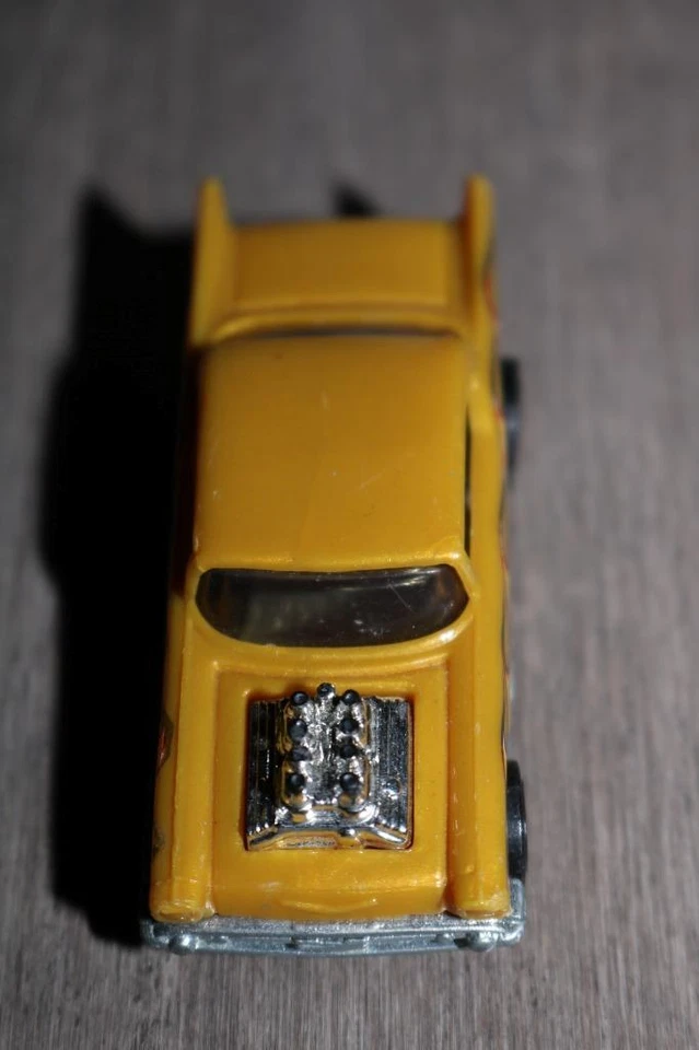 Chevrolet Diecast Car Caramel Flames 1976 Mattel Vintage Años 70 Hotwheels Redline 1957 Foto 3 de 4