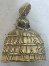 Ancienne CLOCHETTE / CLOCHE / SONNETTE  REPRÉSENTANT FEMME DU XIX ÈME EN BRONZE 