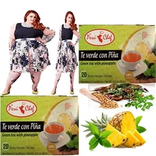 Green tea with Pineappl feel free tea 40 bags Keto Weight Loss Support, Fat burn