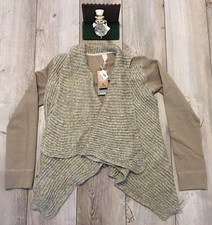 Prana Demure Cardigan Sweater Dark Khaki Size Small 129.00 New W2DEMU315