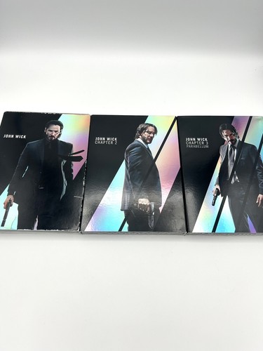 John Wick: Chapter 1-3 bundle (Blu-ray + DVD + Digital) With slipcovers Sealed - 第 1/2 張圖片