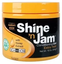 AMPRO PRO Shine 'n Jam Conditioner Gel Extra Hold 16oz Good for Natural Hair NEW