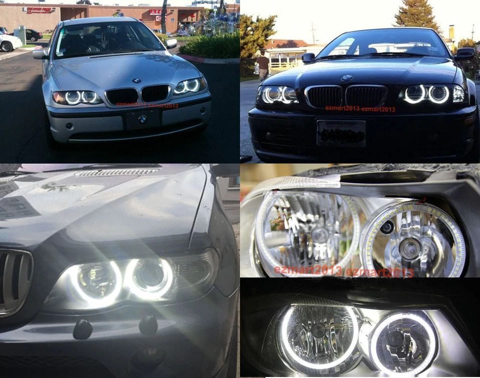 Anillo halo LED para INFINITI FX35 FX45 03-08 Faro ojos de ángel lámpara Demonio DRL Foto 3 de 4