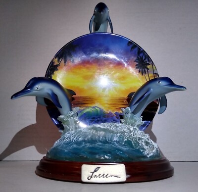 Bradford Exchange Dolphin Majesty 1st Issue Bradex Plate Display