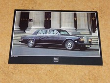 ROLLS ROYCE SILVER WRAITH II CARD SPECIFICATION LEAFLET SHEET SA427C Sept 1978