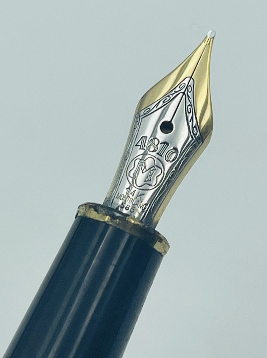 MONT BLANC モンブラン 万年筆 585 ゴールドカラー GERMANY 31 万年筆 MONTBLANC モンブラン GERMANY 木目調 ペン先 585