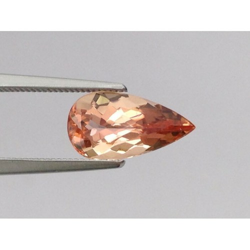Natural Imperial Topaz Orange color Pear shape 1.87 carats with GIA Report - Picture 2 of 6