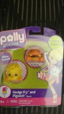 SDCC POLLY POCKET COLLECT A CUTANT HEDGE FRY AND PIGWICH FIGURES TOY HTF MATTEL!