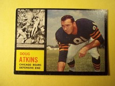 1962 TOPPS Football NFL  #21  Doug Atkins  Chicago Bears VG+