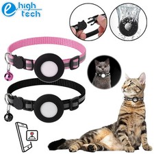 Adjustable Cat Dog Airtag Collar Holder Case Protector Pets Kitten Puppy Tracker