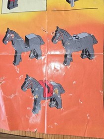 Rare vintage 1992 Lego Castle Set 6009 Black Knight 100% complete  w/instruct.