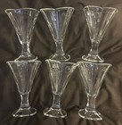 Vtg Luminarc Scalloped Clear Footed Dessert Glasses  France Set Of 6 — photo 8
