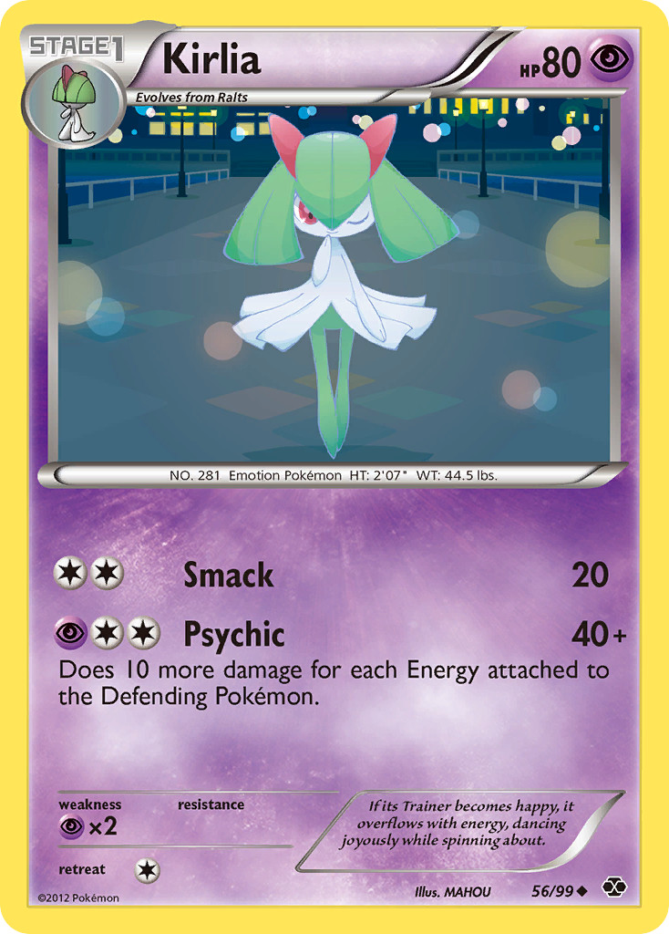 Kirlia 56/99 Uncommon Next Destinies Pokemon Lightly Played