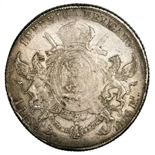 Mexico 1 Peso Pi 1866 Potosi Maximilian Empire KM# 388.2 