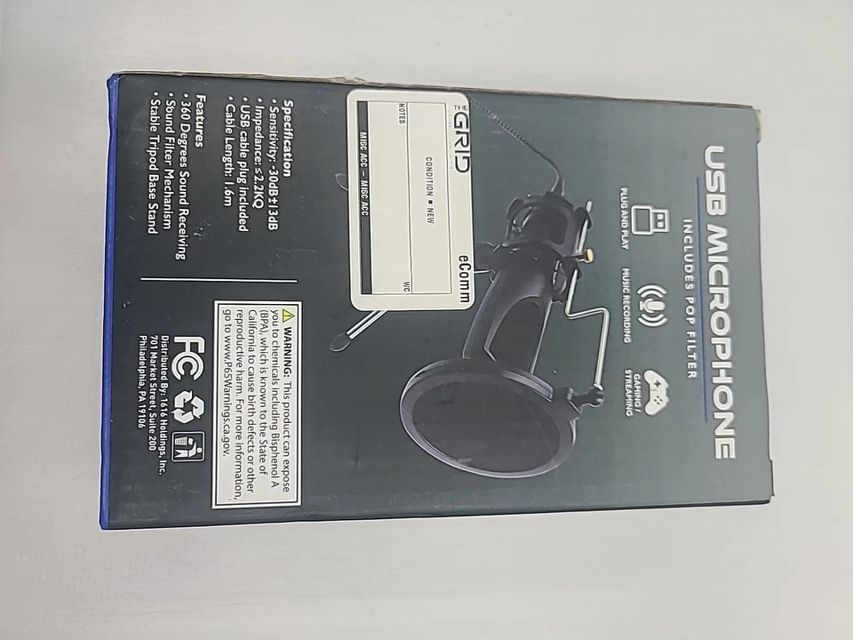 Portable USB Microphone with Special Pop Filter Included - Image 2 of 2