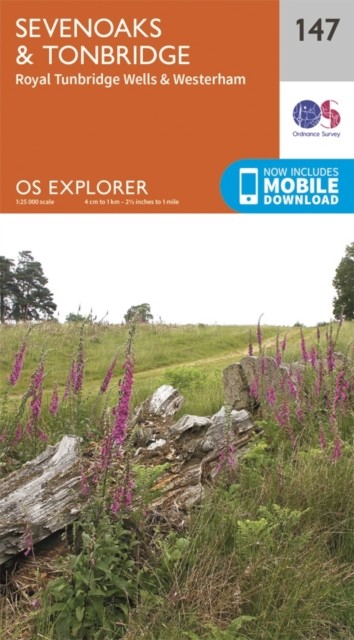 Sevenoaks and Tonbridge 147 Explorer Map Ordnance Survey - Image 5