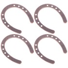  4 Pcs Horseshoe Decor Mini Horseshoes for Crafts Portable Zinc Alloy Keychain
