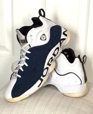 NIKE Air Jordan Jumpman Team 2 Mens White Midnight Blue Shoes 819175-417 Sz 13