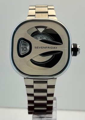 Fabulous SevenFriday M-Series Quartz White Dial Working Condition Wristwatch