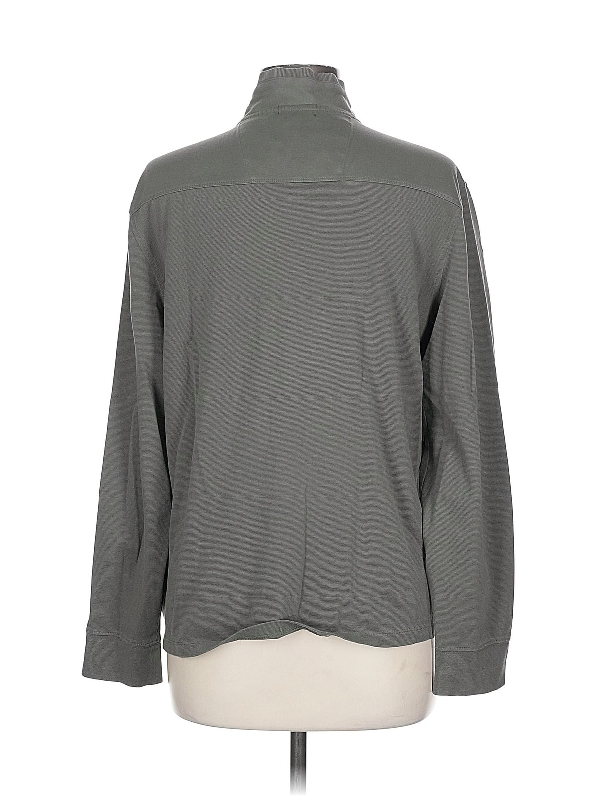 Calvin Klein Women Gray Long Sleeve Top L thumbnail 2