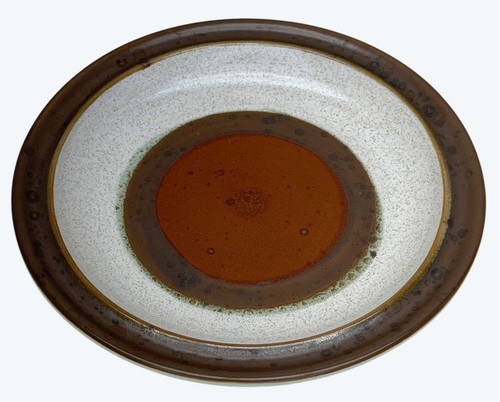 8 Denby Langley Steinzeug rot Rost Töpferscheibe handbemalt Brotteller 6,5" - Bild 6 von 11
