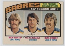 1976-77 O-Pee-Chee Rick Martin Gilbert Perreault Rene Robert #214 HOF 1nw5