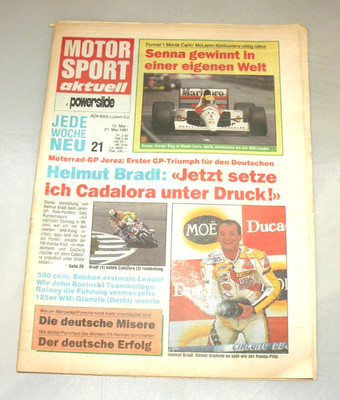 Z61   Konvolut 3x MOTOR SPORT aktuell powerslide Nr 21/22/23 1991