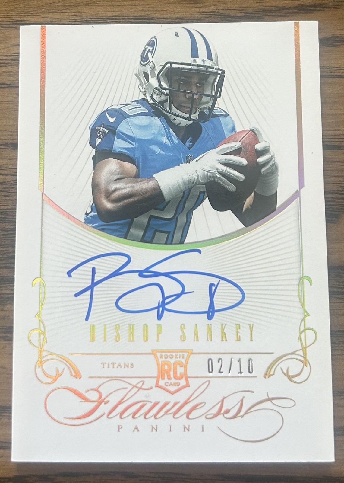 Bishop Sankey Panini Flawless Rookie Flawless Signature #14 Gold