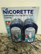 Nicorette Coated Ice Mint Lozenges 4mg - 80 Count Quit Smoking Aid Exp 05/2028