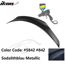 Fits 15-21 Benz W205 C-Class 4Dr Sedan PSM Style Trunk Spoiler ABS Painted #5842