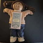 Vintage 1982 Cabbage Patch Kids Doll Leonie Cleo With Birth Certificate Clothes
