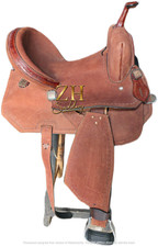 Western Horse Saddle Handmade Leather Barrel Racing Tooled Trail Tack Equestrian