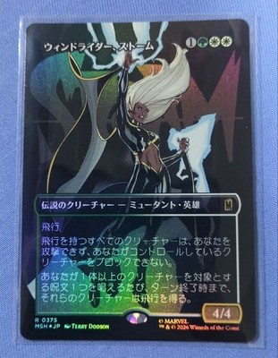 MTG Wind Rider, Storm Borderless Foil Japanische Version