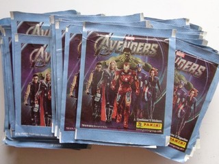 50 Packs Brazil version 2012 Panini Marvel Avengers Sticker Pack