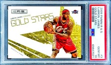 LeBron James RARE GOLD ROOKIES & STARS INVESTMENT CARD SSP NON AUTO ROY PSA 10