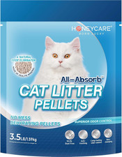 Honey Care Cat Litter Pellets, Zeolite, Long-Lasting Odor Control Non-Climping
