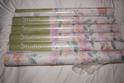 6 Rolls BREWSTER STUDIO DESIGNS Wallpaper 13851 Made in UK 56 sq ft ea - Vintage