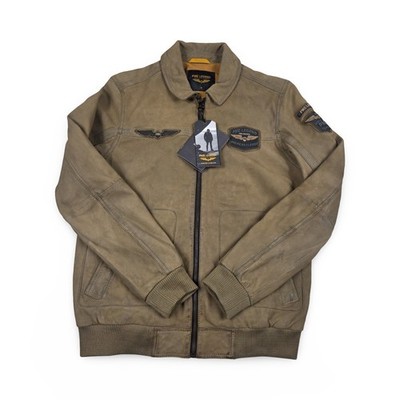 PME Legend Summer Hudson PLJ2402700-8261 Lederjacke Leather Jacket Gr. M  B3