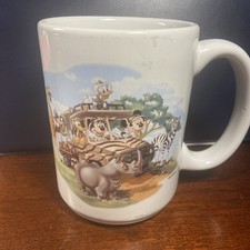 Walt Disney World **Rare** Safari adventure mug with classic Disney characters
